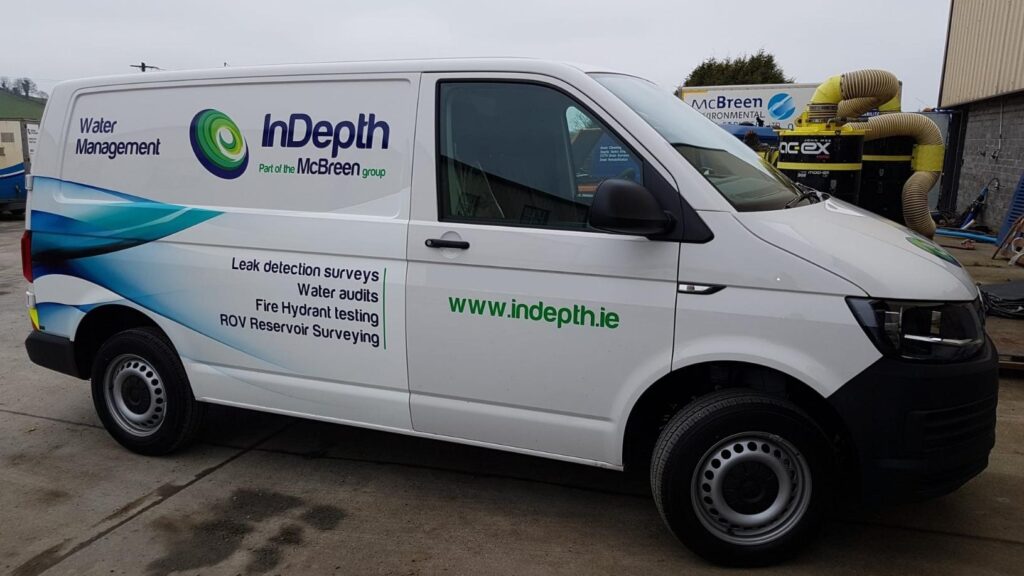 InDepth Water Management Company van with branding